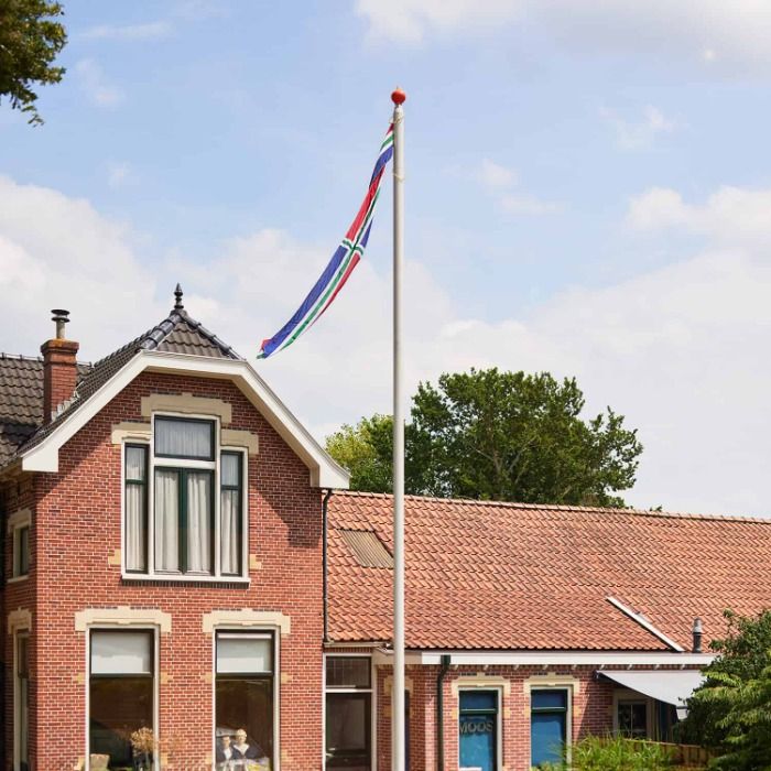 6 meter aluminium cilindrische vlaggenmast Ø90 mm 