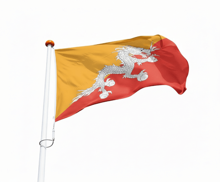 Vlag Bhutan
