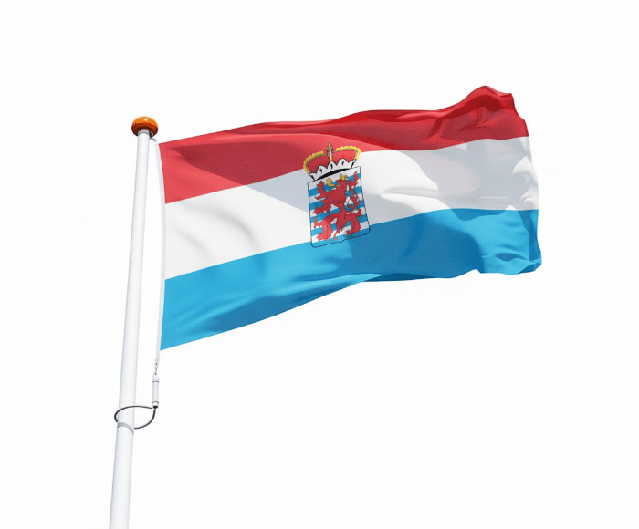 Vlag Luxemburg (met wapen)