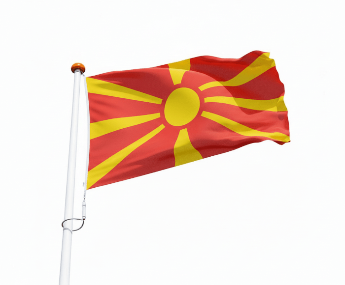 Vlag Noord-Macedonië