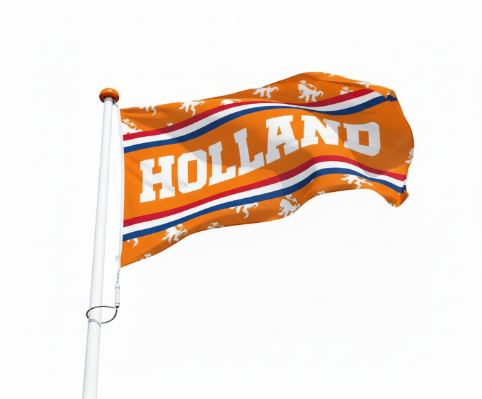 Oranje Holland leeuwen vlag