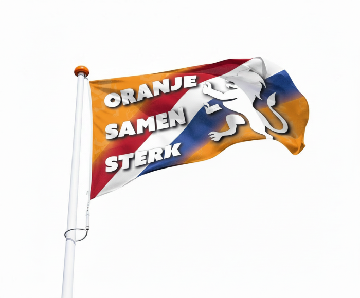 Nederlandse sport vlag - Oranje samen sterk