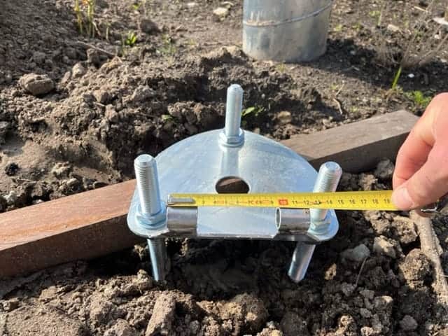 Werkopname vlaggenmast of baniermast