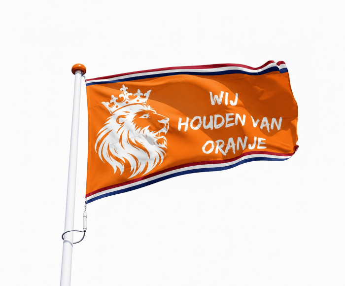 Wij houden van Oranje vlag 
